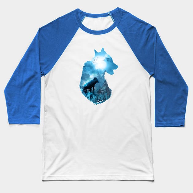 Glacial Dawn Baseball T-Shirt by DVerissimo